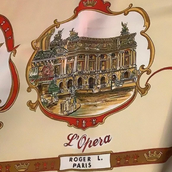 Rare! Paris scarf!  Bright colors! - Picture 2 of 5